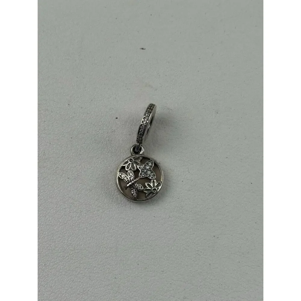 Pandora Springtime Bloom Sterling Silver Charm #791843EN40